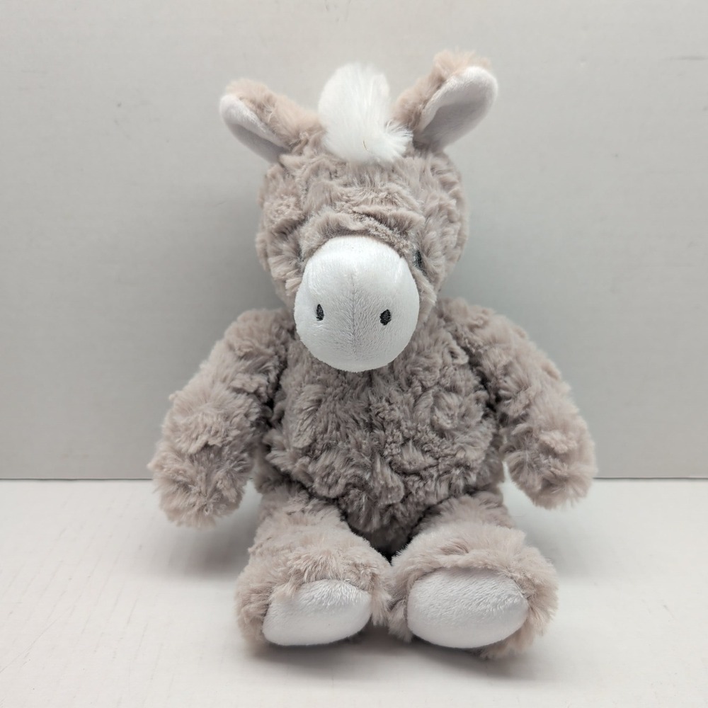 Carters Grey Donkey Plush Stuffed Animal White Mane Tail 67796 2019 11 Inch
